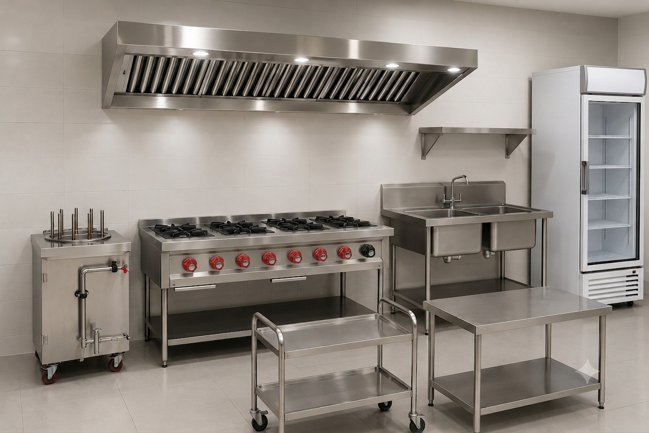 Kitchen Equipment Setup.